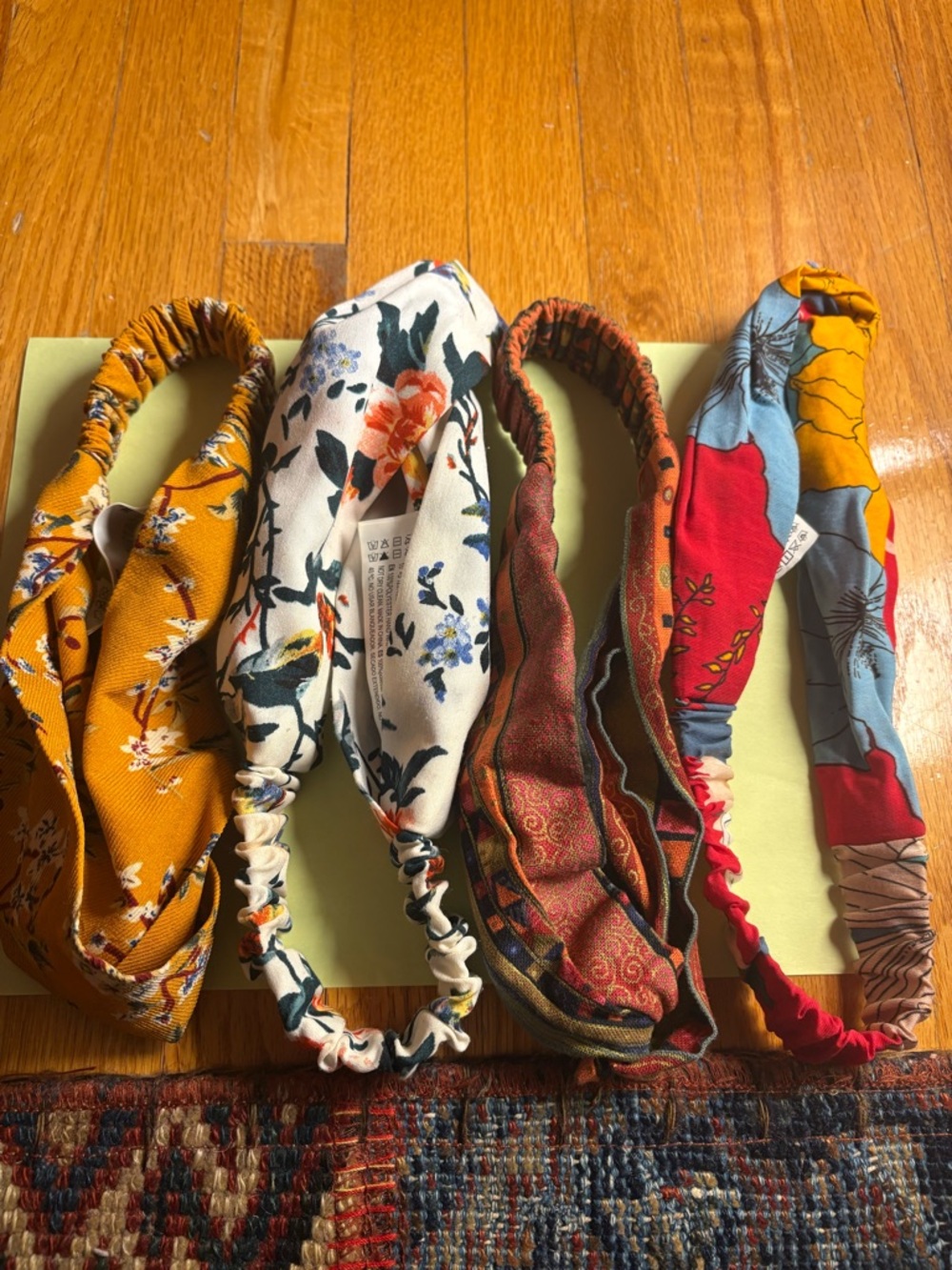 Forever 21 Floral and Patterned Multicolor Twist Headbands